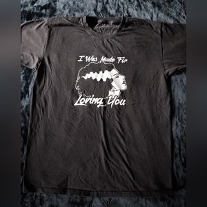 Bridge of Frankenstein Kiss I Was Made  For loving you T Shirt Unisex Large